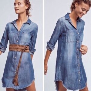 Anthropologie Cloth & Stone Denim Dress - Small